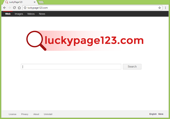 How to stop http://luckypage123.com homepage from appearing on browsers