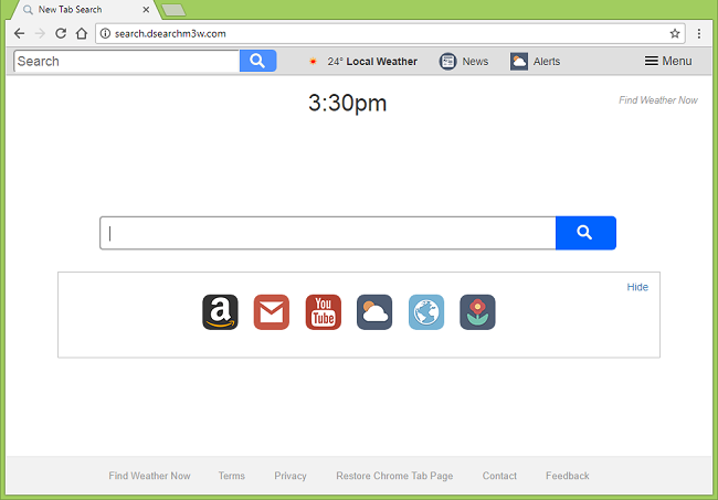 How to delete http://search.dsearchm3w.com/ (Find Weather Now) virus