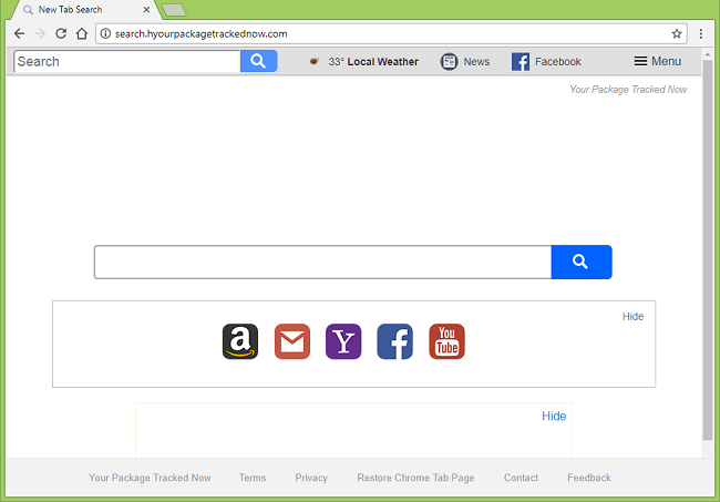 How to delete http://search.hyourpackagetrackednow.com/ virus