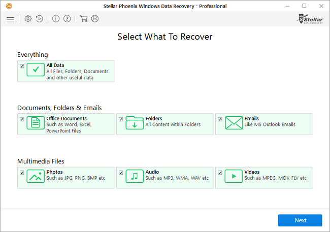 decrypt .tycx files with Stellar Data Recovery