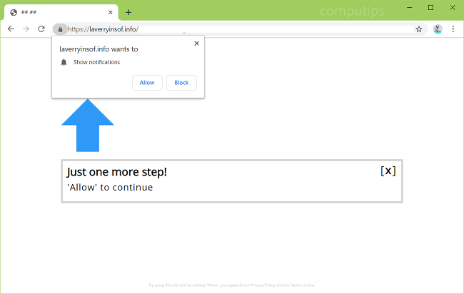 Delete https://laverryinsof.info, k7a6.laverryinsof.info, jql4.laverryinsof.info, qoff.laverryinsof.info virus notifications