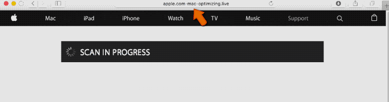 How to remove Apple.com-mac-optimizing.live from Mac