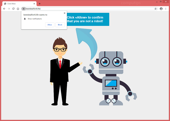 Delete bestdealfor4.life, 0.bestdealfor4.life virus notifications