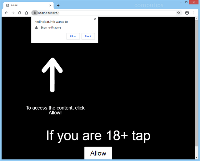 Delete o620.hedincipat.info, nzf0.hedincipat.info, tj1u.hedincipat.info virus notifications