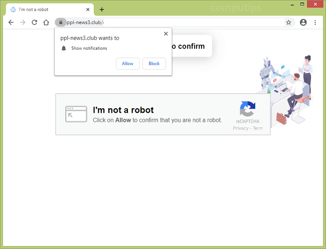 Delete ppl-news3.club virus notifications