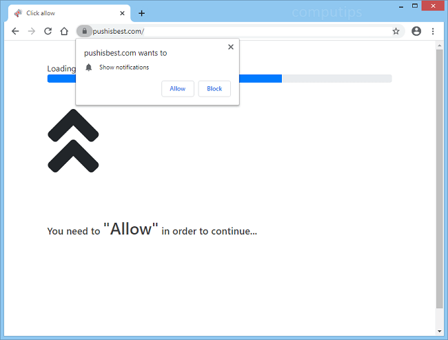 Delete 0.pushisbest.com (push is best com virus) notifications