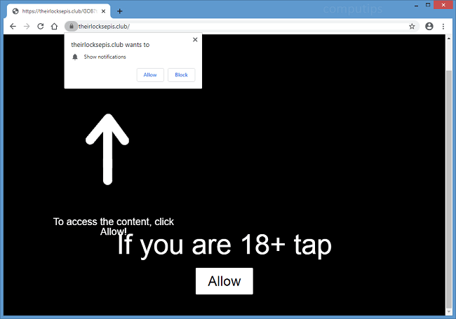 Delete sosq.theirlocksepis.club, tfgb.theirlocksepis.club, jyv1.theirlocksepis.club (their lock sepis club) virus notifications