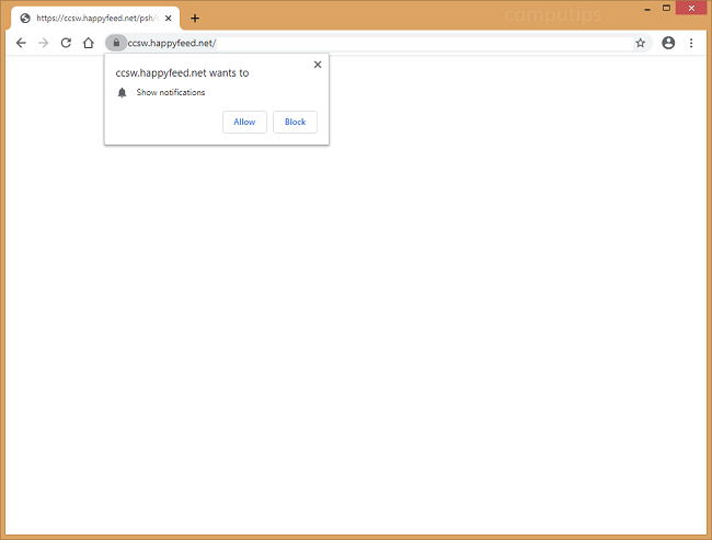 Delete ccsw.happyfeed.net, nwbm.happyfeed.net (happy feed net virus) notifications