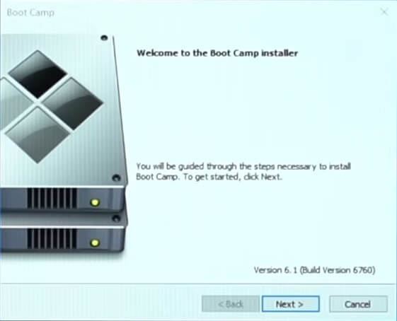 Windows on BootCamp installation screenshot 5