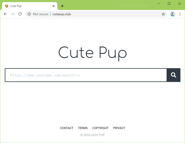 Delete a.cutepup.club, b.cutepup.club (cute pup club virus) notifications