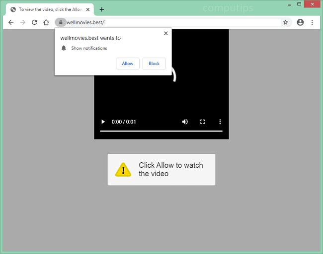 Delete 0.wellmovies.best, 1.wellmovies.best (well movies best virus) notifications