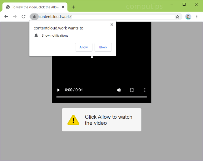 Delete 0.contentcloud.work, contentcloud.site, contentcloud.monster, contentcloud.cyou, contentcloud.club, contentcloud.casa (content cloud work) virus notifications