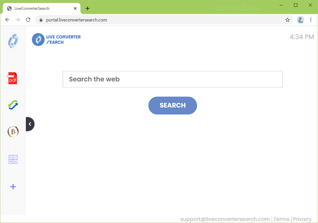delete Live Converter Search virus (feed.liveconvertersearch.com)