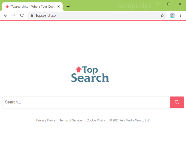 delete Top Search virus (https://topsearch.co/web)