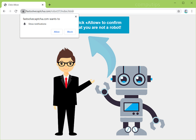 Delete a.fastsolvecaptcha.com, b.fastsolvecaptcha.com (fast solve captcha virus) notifications