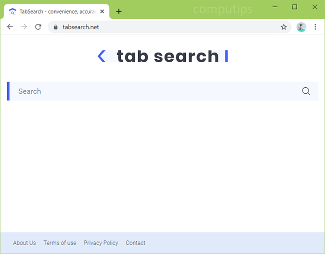 Delete tabsearch.net virus