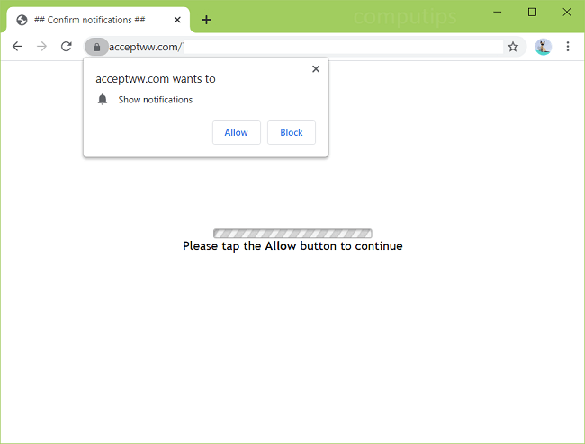 Delete 0.acceptww.com virus notifications