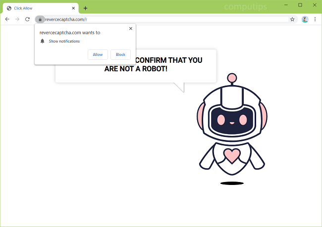 Delete a.revercecaptcha.com, b.revercecaptcha.com, c.revercecaptcha.com (reverce captcha virus) notifications