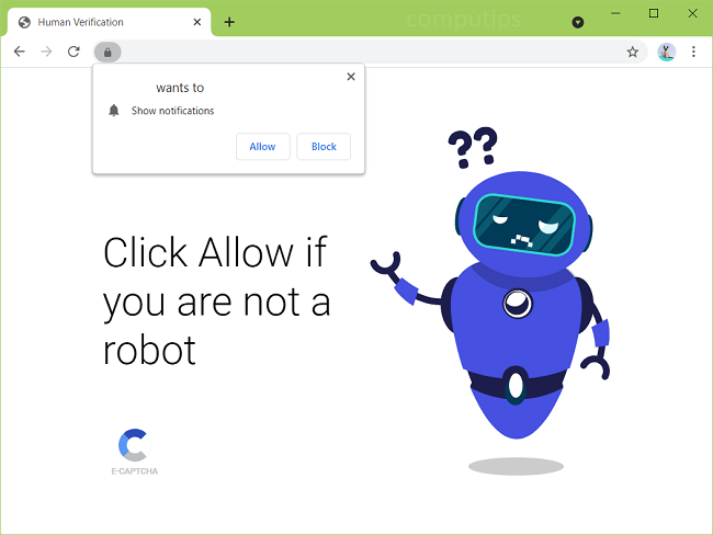 Delete check me robot cc virus notifications