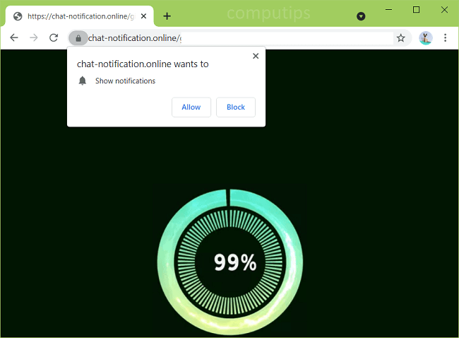 Delete chat-notification.online virus notifications