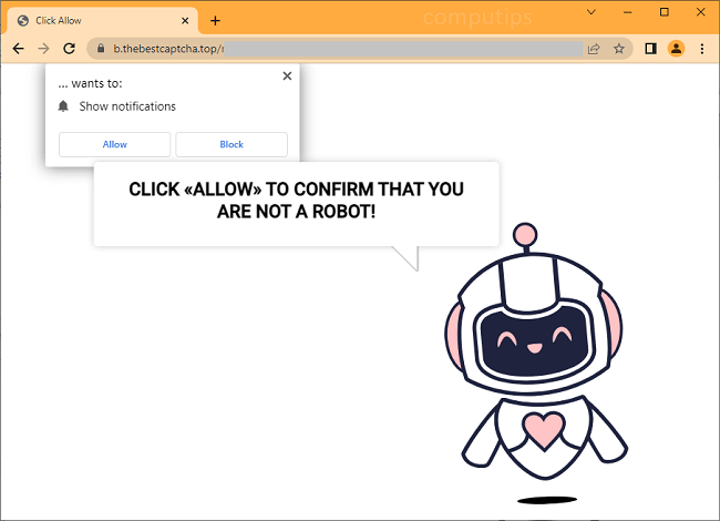 Delete thebestcaptcha.top virus notifications