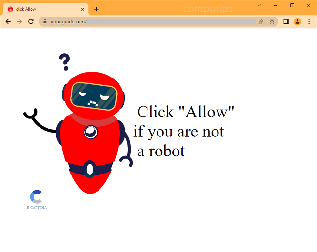 Delete youdguide.com virus notifications