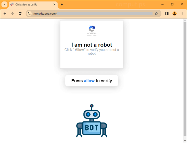 Delete Ntm Ads Zone virus notifications