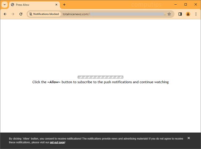 Delete Total Nice News virus notifications