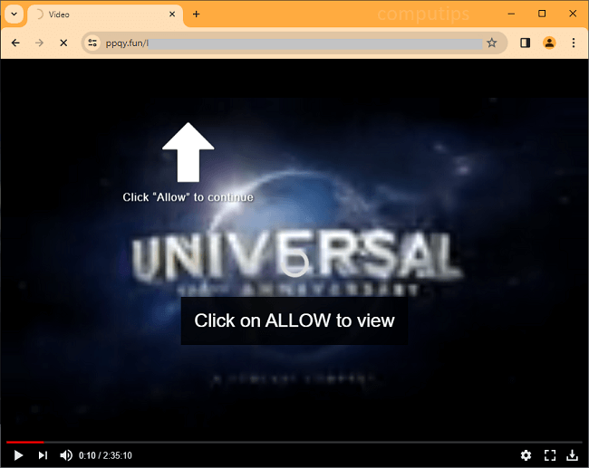 Delete ppqy.fun virus notifications