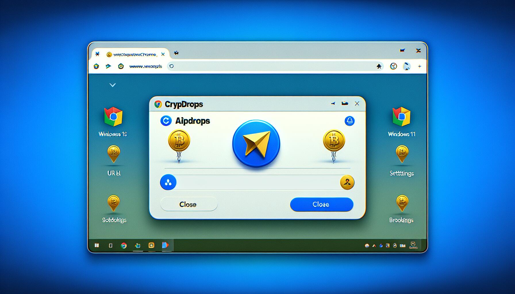 crypdrops airdrops ads
