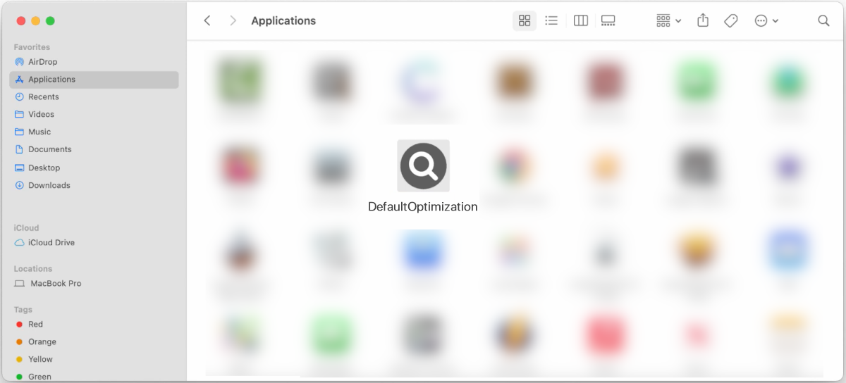 defaultoptimization mac