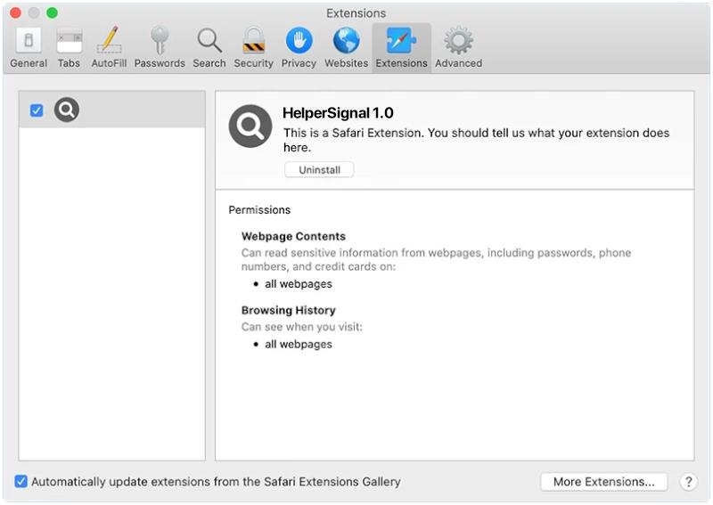 helpersignal mac