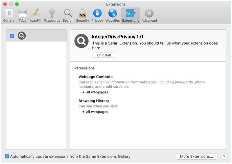 integerdriveprivacy mac